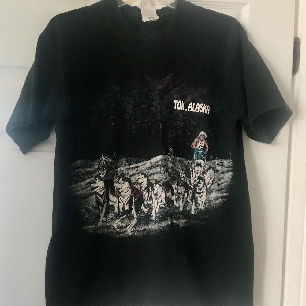 Alaska vintage tee, two-sided retro gem, sz L